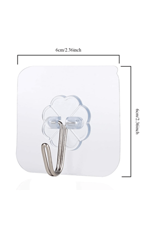 ŞEFFAF METAL TEKLİ ASKILIK (1PK=10 ADET)