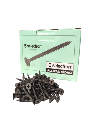 SELECTRON SİVRİ UÇLU ALÇIPAN VİDASI 3.5X25 MM
