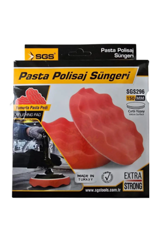 SGS CIRTLI YUMURTA PASTA POLİSAJ SÜNGERİ (150 MM)