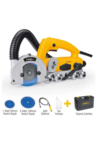 SGS DERZ TEMİZLEME VE KESME MAKİNESİ (1200 WATT)