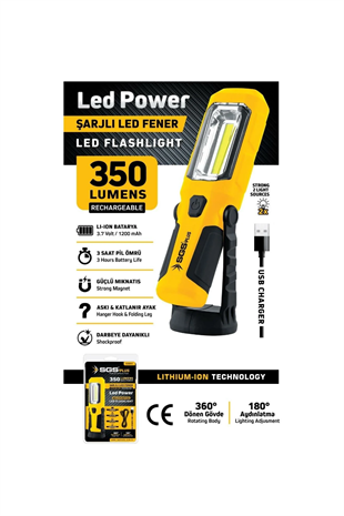 SGS FENER ŞARJLI LEDLİ (350 LÜMEN)