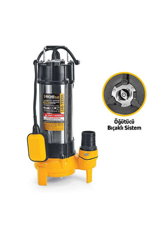 SGS FOSEPTİK BIÇAKLI DALGIÇ POMPA (1100 W & 1.5 HP)