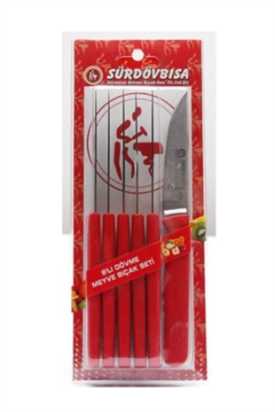 SÜRDÖVBİSA 6 LI MEYVE BIÇAĞI SETİ