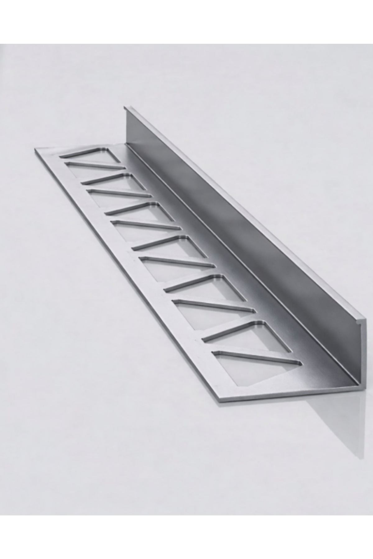 10 MM ALM. MAT GRİ  SERAMİK L BİTİM PROFİLİ GRİ