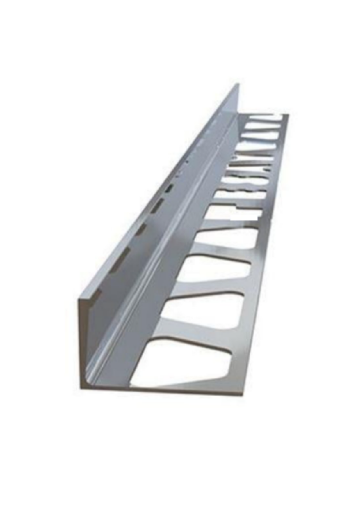 10 MM ALM. GRİ PARLAK  SERAMİK L BİTİM PROFİLİ