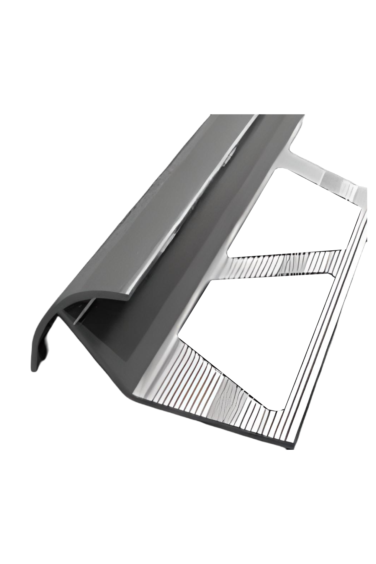 10 MM ALÜMİNYUM ÇİFT YÖNLÜ SERAMİK KÖŞE PROFİLİ PARLAK