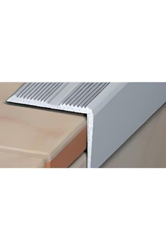 10X10 LAMİNANT PARKE BURUN PROFİLİ DÜZ GRİ