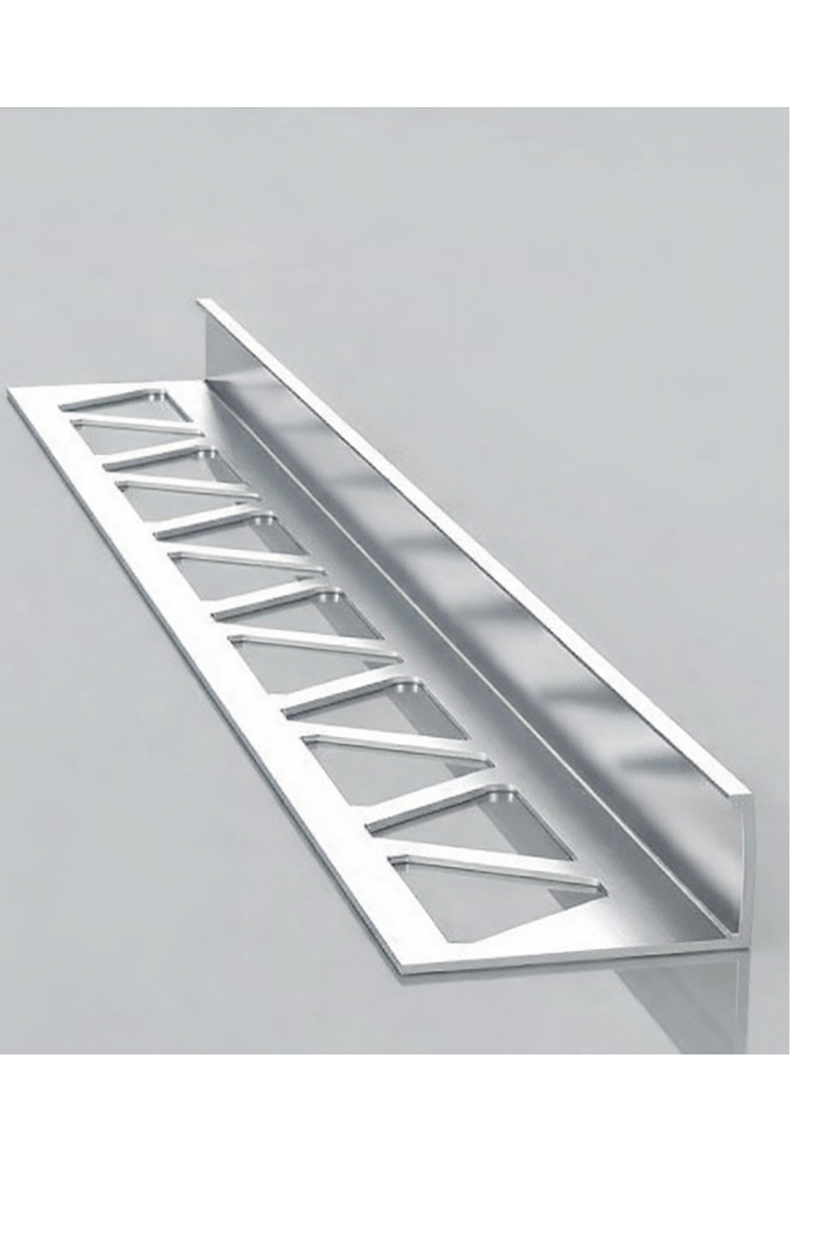 12 MM ALM.PARLAK GRİ SERAMİK KÖŞE L BİTİM PROFİLİ