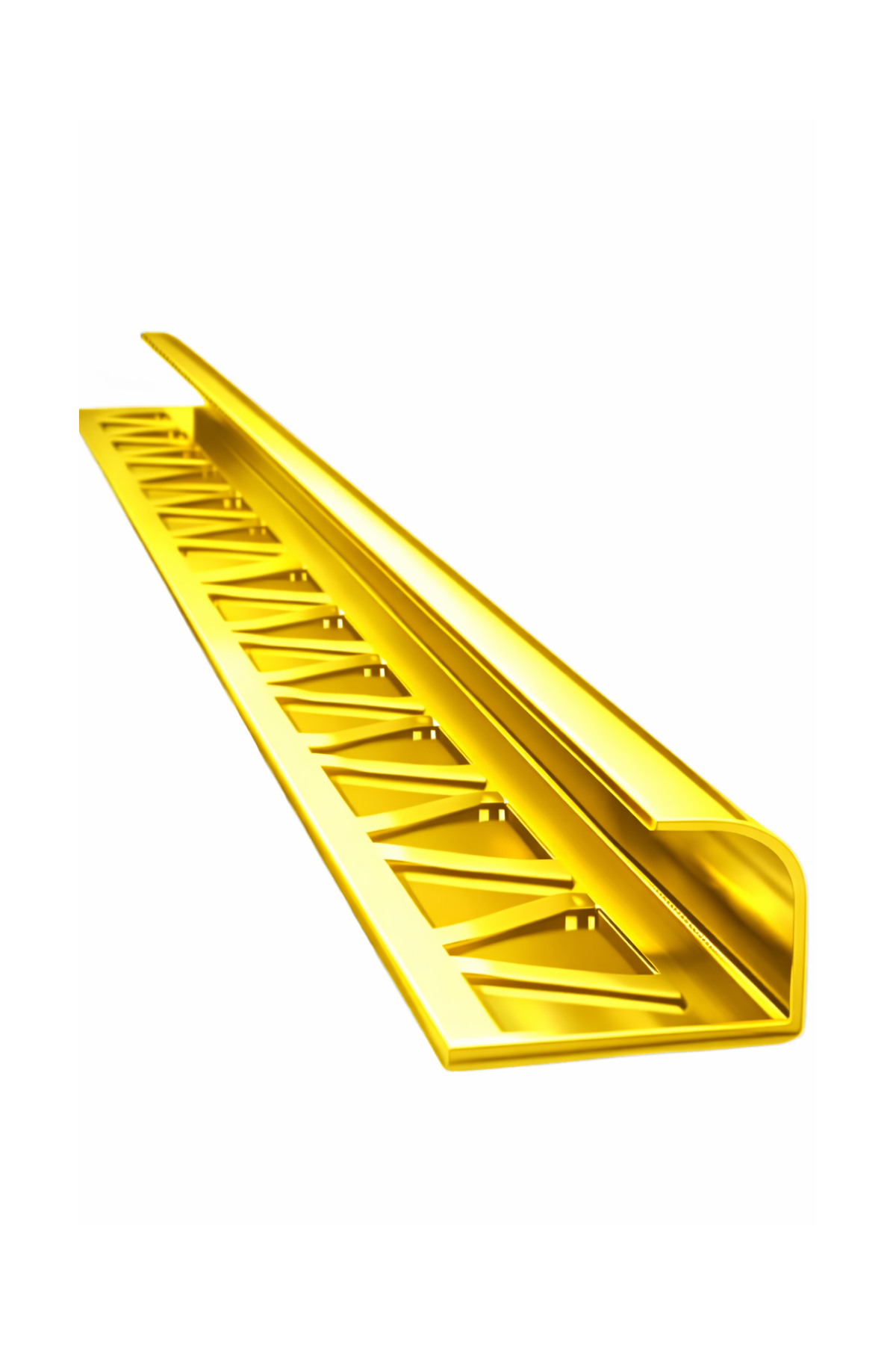 12 MM ALM.PARLAK SARI SERAMİK KÖŞE PROFİLİ