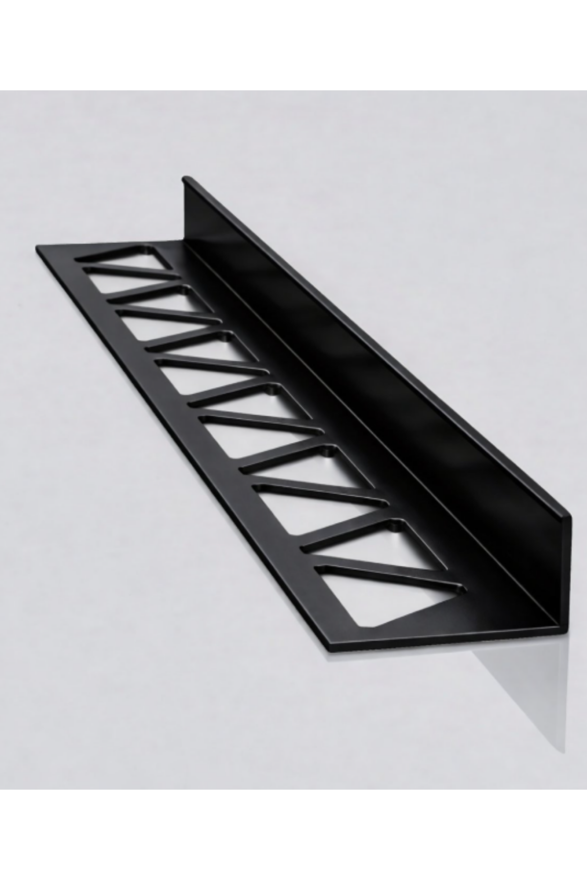 12 MM ALM. MAT SİYAH SERAMİK KÖŞE L BİTİM PROFİLİ