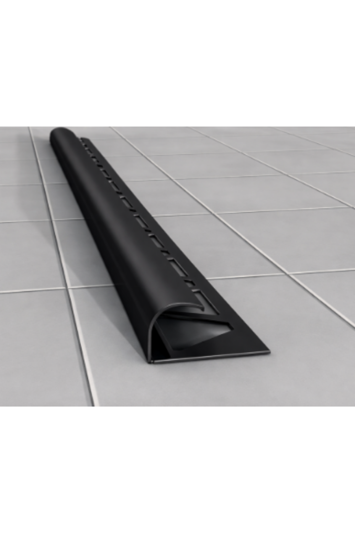 12 MM ALM. MAT SİYAH SERAMİK KÖŞE PROFİLİ