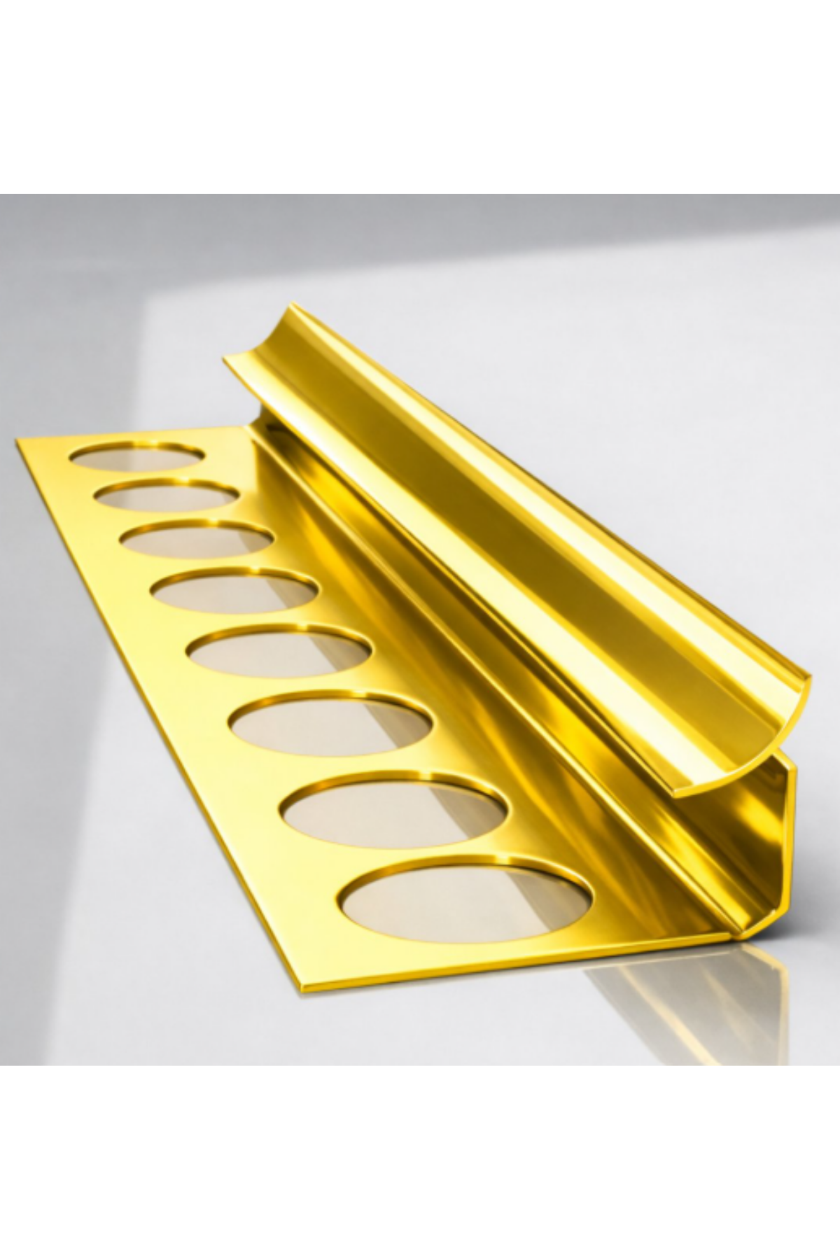 12 MM ALM. PARLAK SARI SERAMİK İÇ KÖŞE PROFİLİ