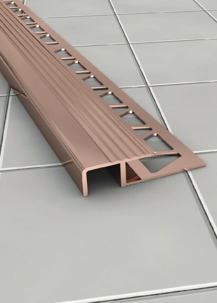12 MM ALÜMİNYUM MERDİVEN BASAMAK PROFİLİ BRONZ
