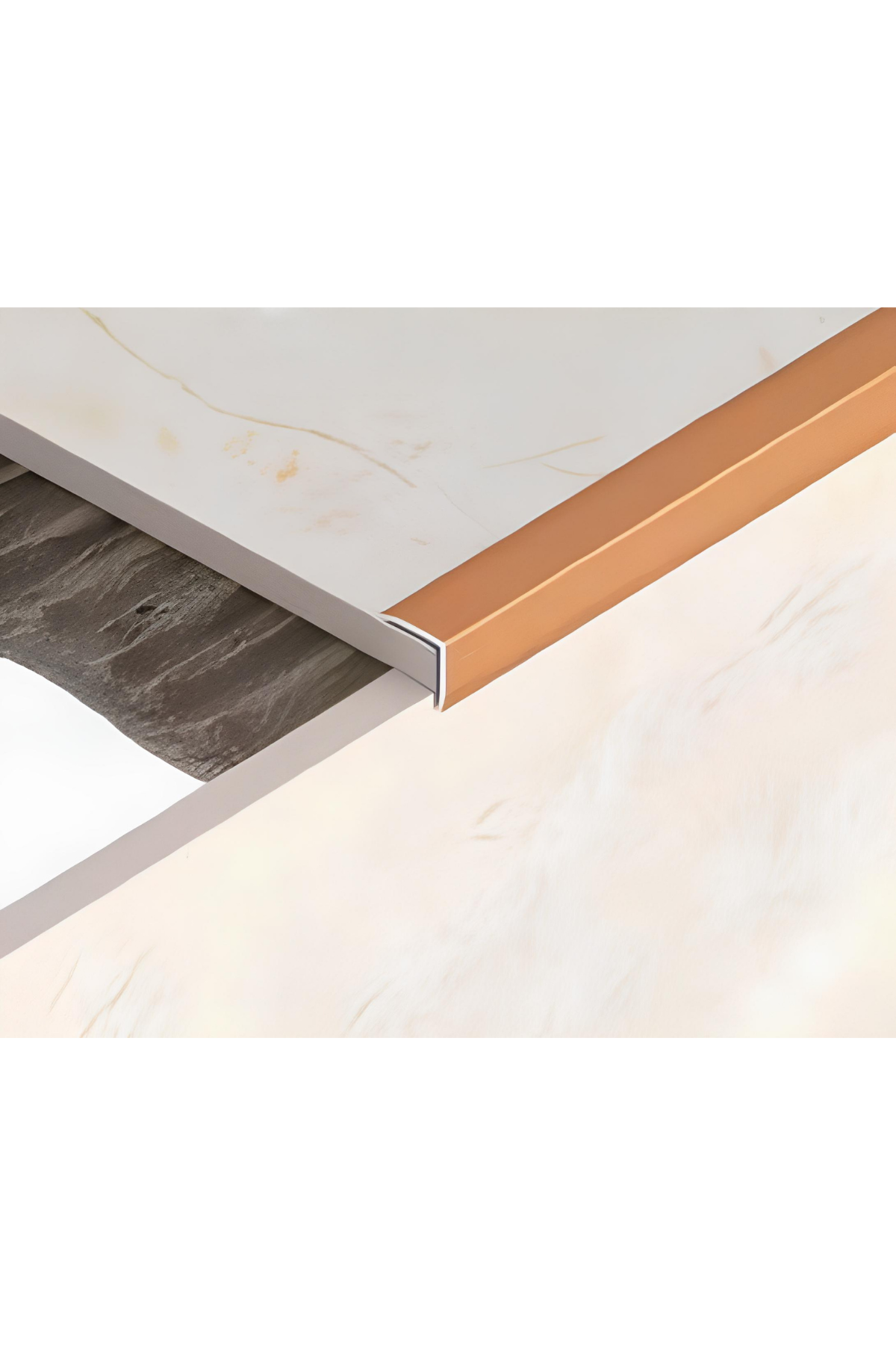 20X20 LAMİNANT PARKE BURUN PROFİLİ BRONZ