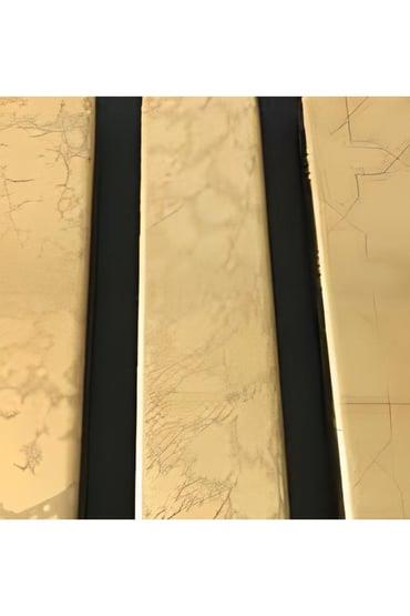 3 CM DALGA DESEN İNOX ALTIN BORDÜR 201