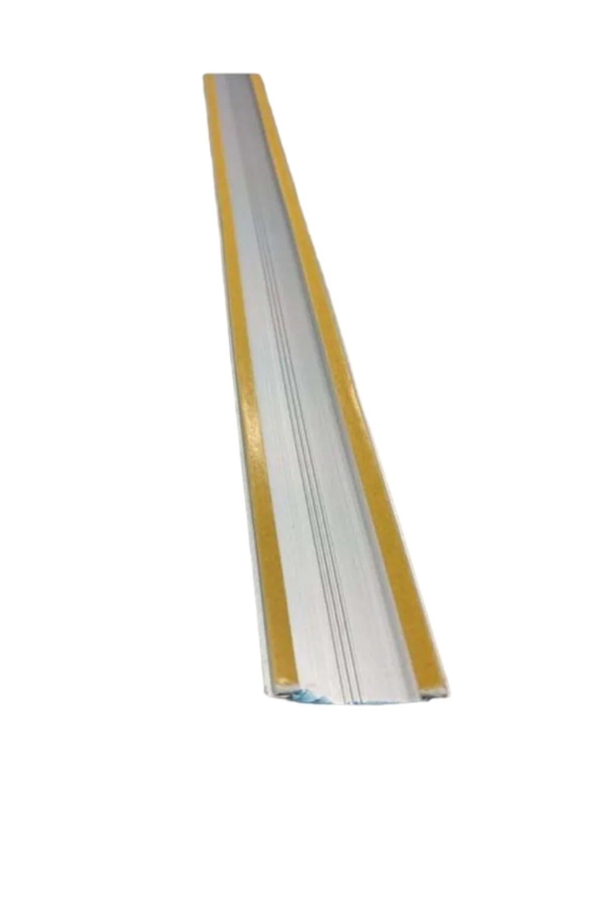 38 MM LAMİNANT PARKE EŞİK PROFİLİ GRİ BANTLI