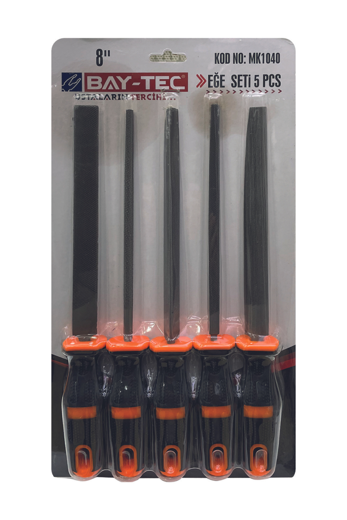 BAY-TEC EĞE SETİ  5 li Set   8inç