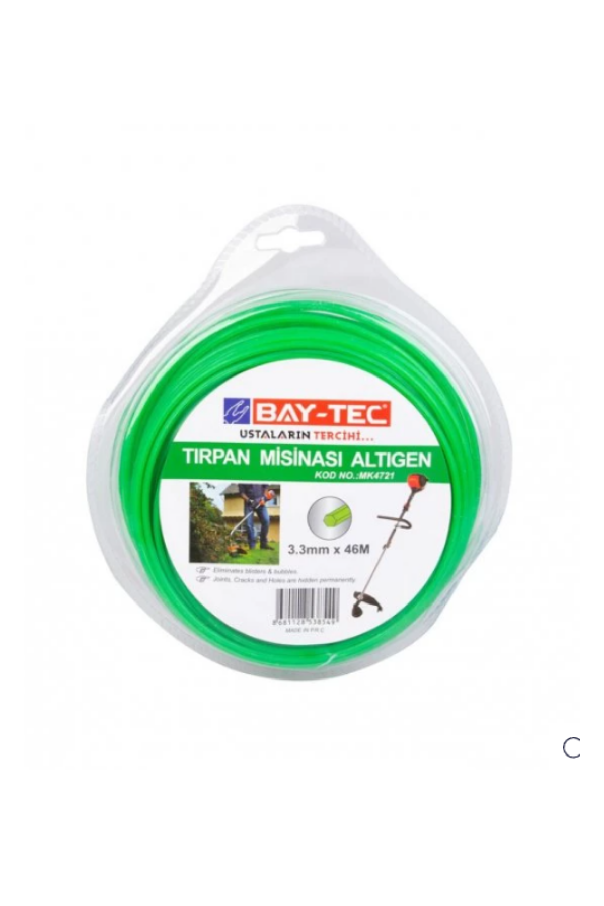 BAY-TEC TIRPAN MİSİNASI    ALTIGEN 3.3mm x 46m