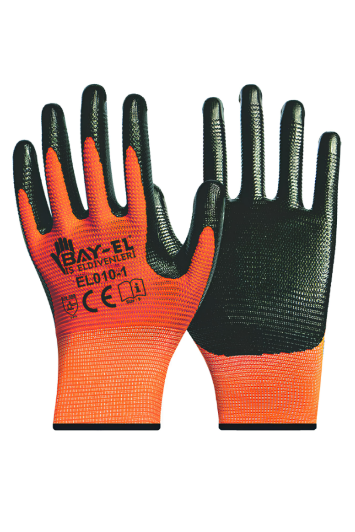 BAY-TEC ZEBRA  ELDİVEN  1/2 10 (TURUNCU-SİYAH)