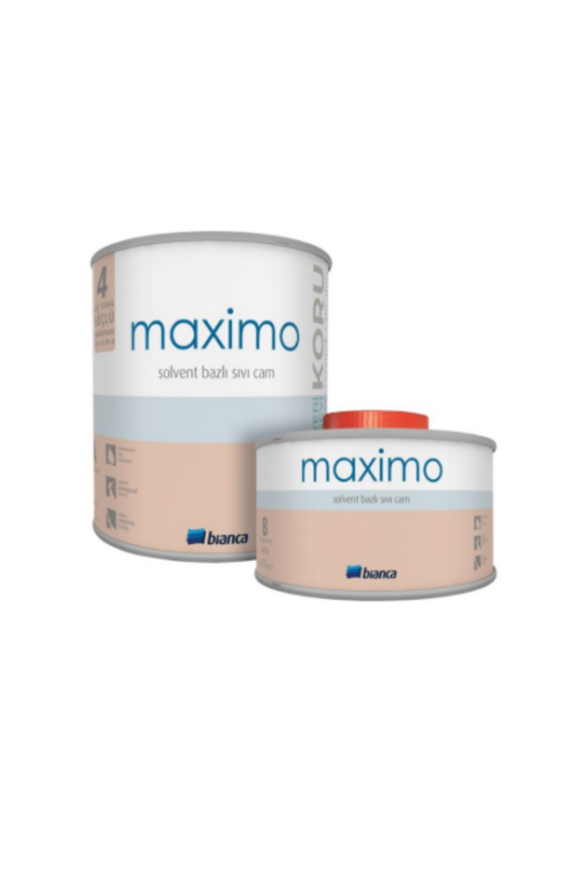 BIANCA MAXİMO SOLVENTBAZLI SIVI CAM 0.50 KG (PARLAK)
