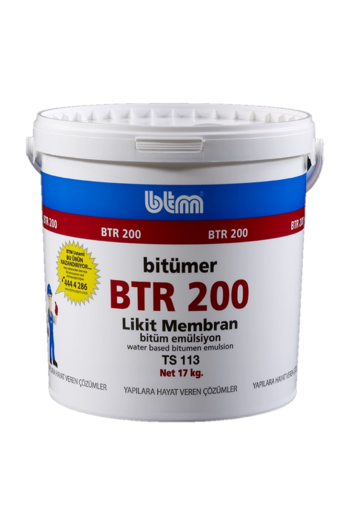 BTM BTR 200 SU İZOLASYON LİKİT MEMBRAN (17 KG)