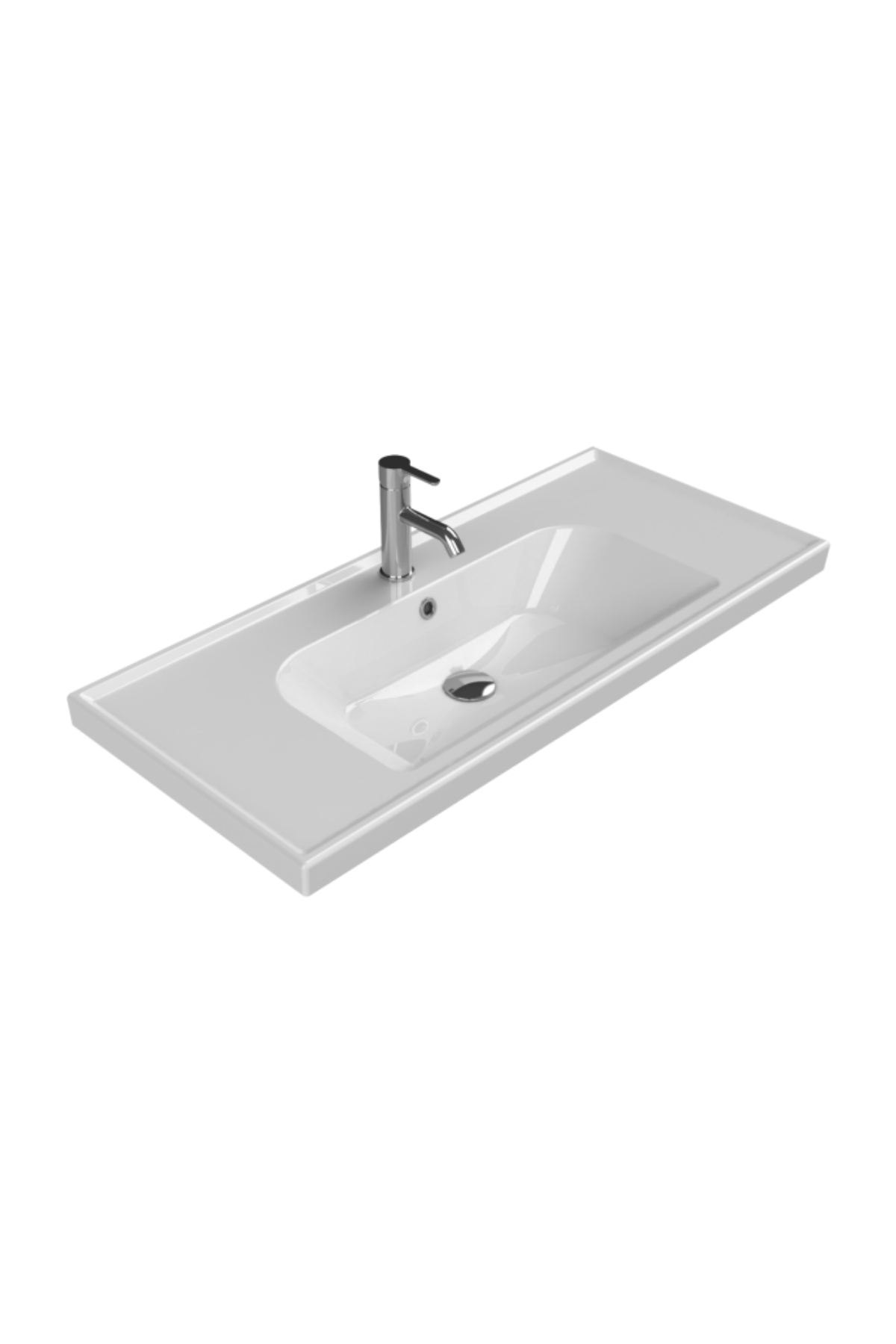 CERASTYLE FRAME ETAJERLİ LAVABO (100 CM X 45 CM)