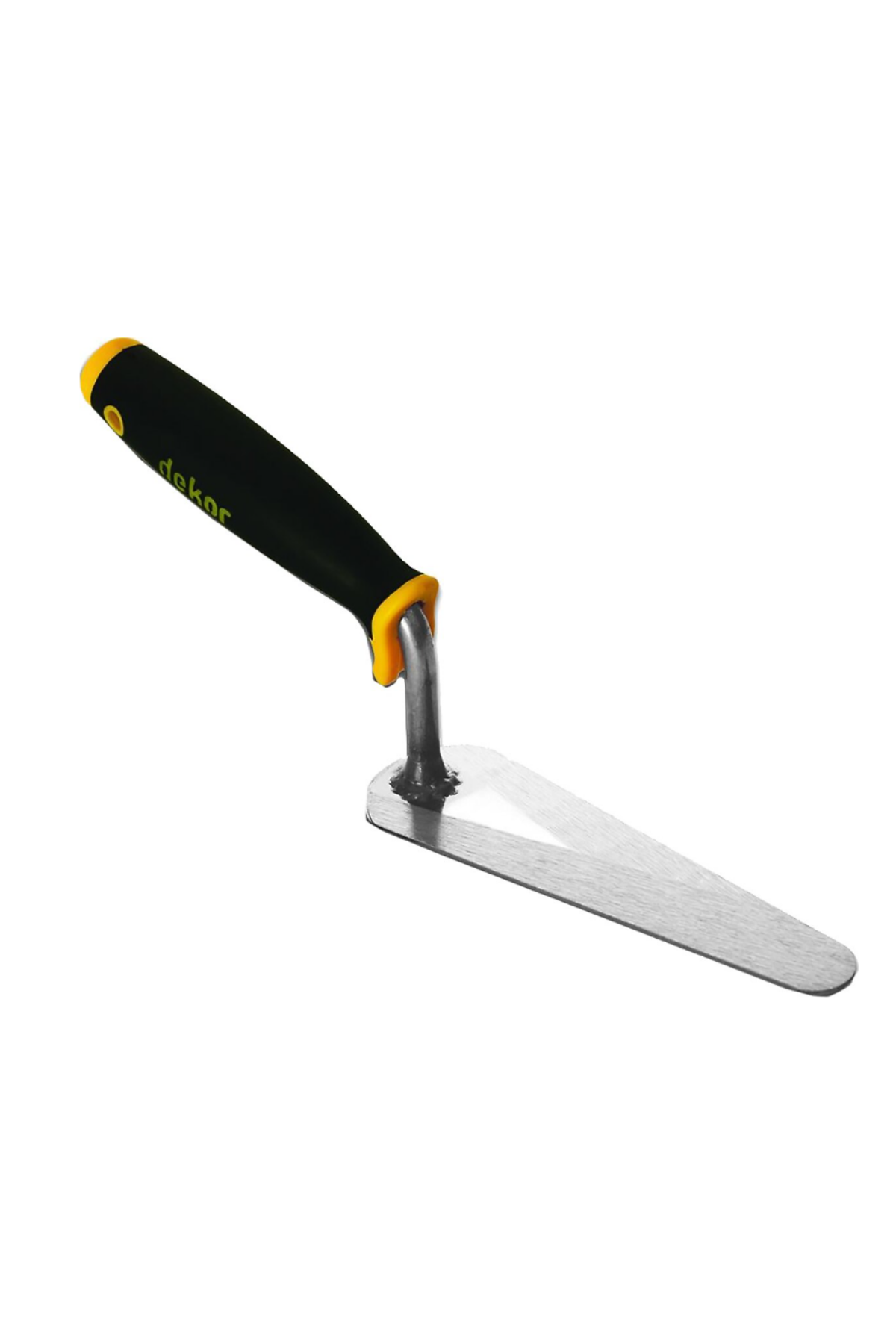 DEKOR PASLANMAZ PLASTİK SAPLI KEDİ DİLİ MALASI (16 CM)