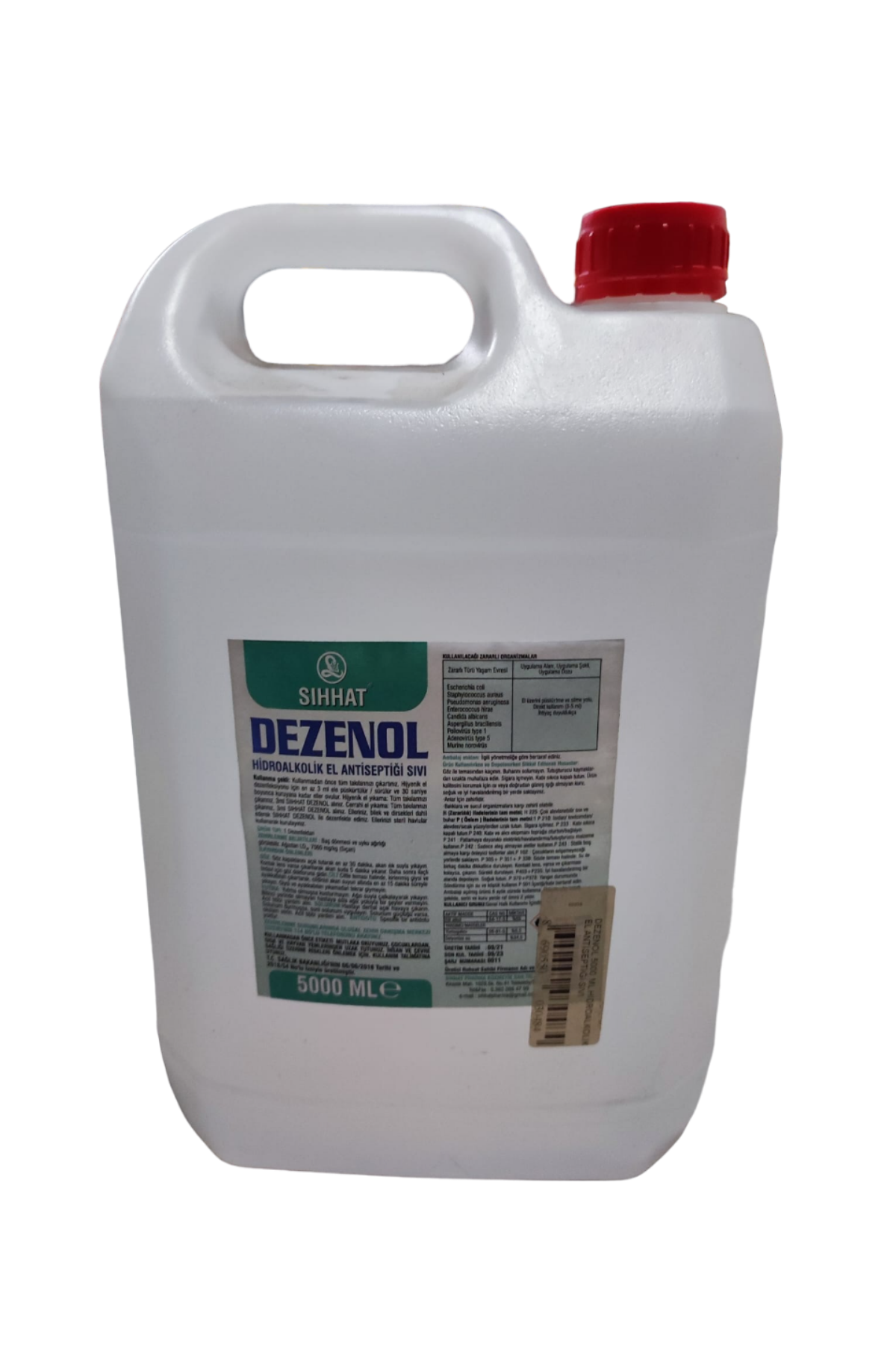 DEZENOL 5000 ML HİDROALKOLİK EL ANTİSEPTİĞİ SIVI