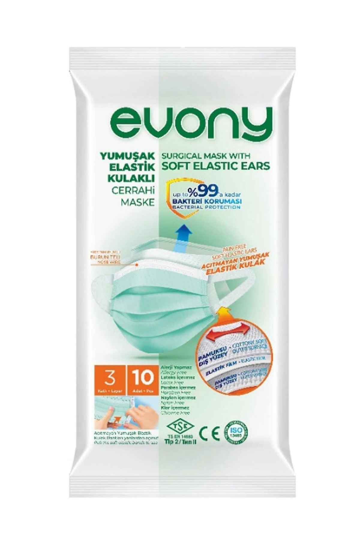 EVONY MASKE 1 PKT=10 ADET