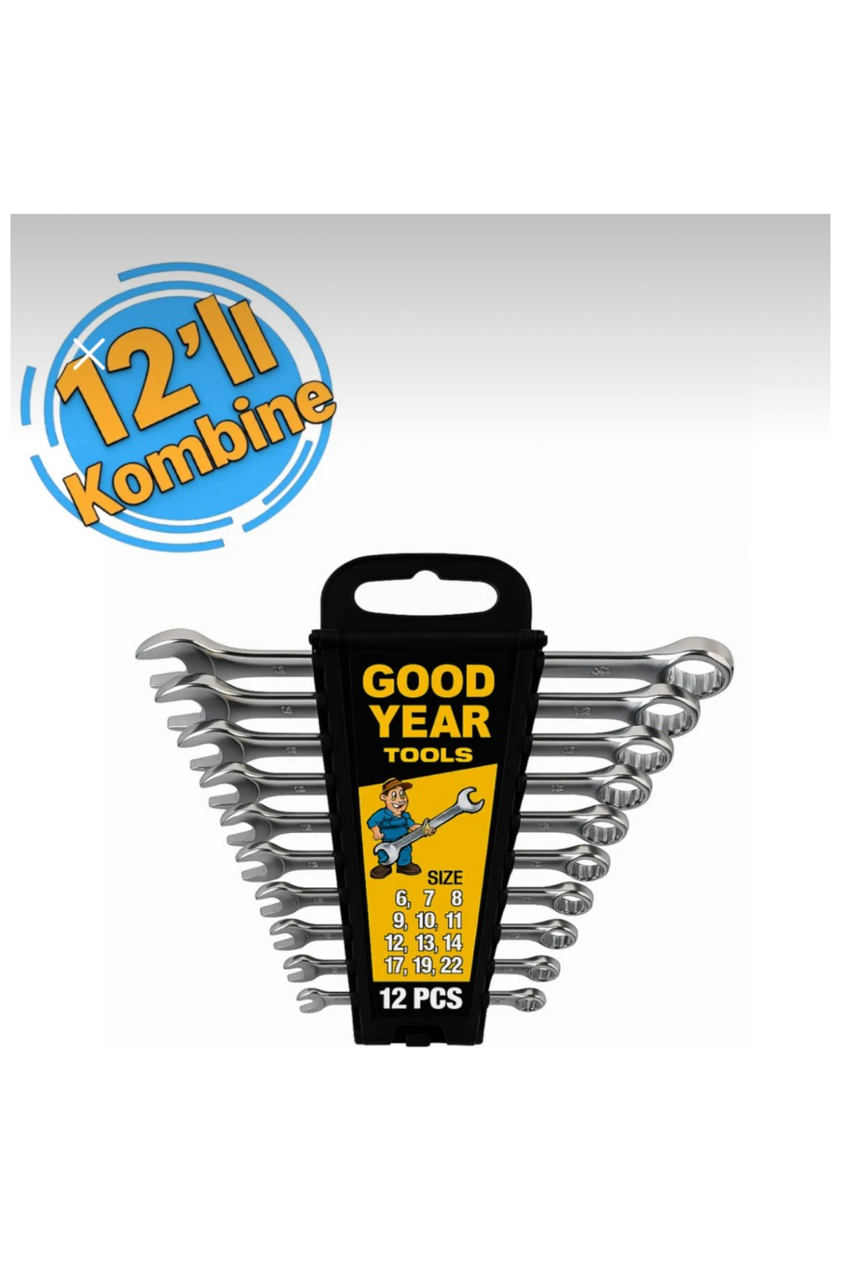 GOOD YEAR TOLLS KOMBİNE 12 PARÇA ANAHTAR TAKIMI