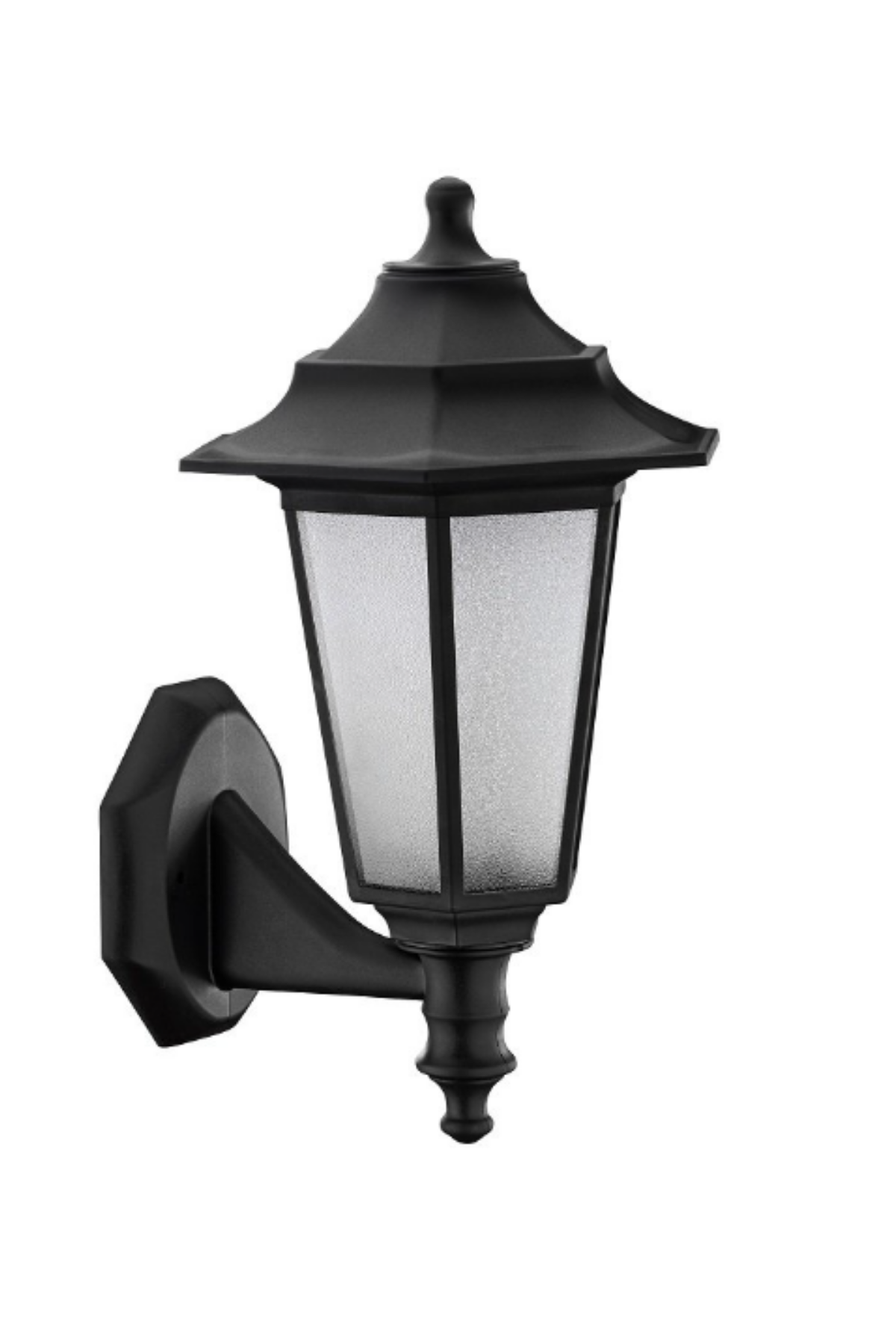 HOROZ BEGONYA-2 DUVAR APLİK SİYAH BAHÇE ARMATÜRÜ (IP44)