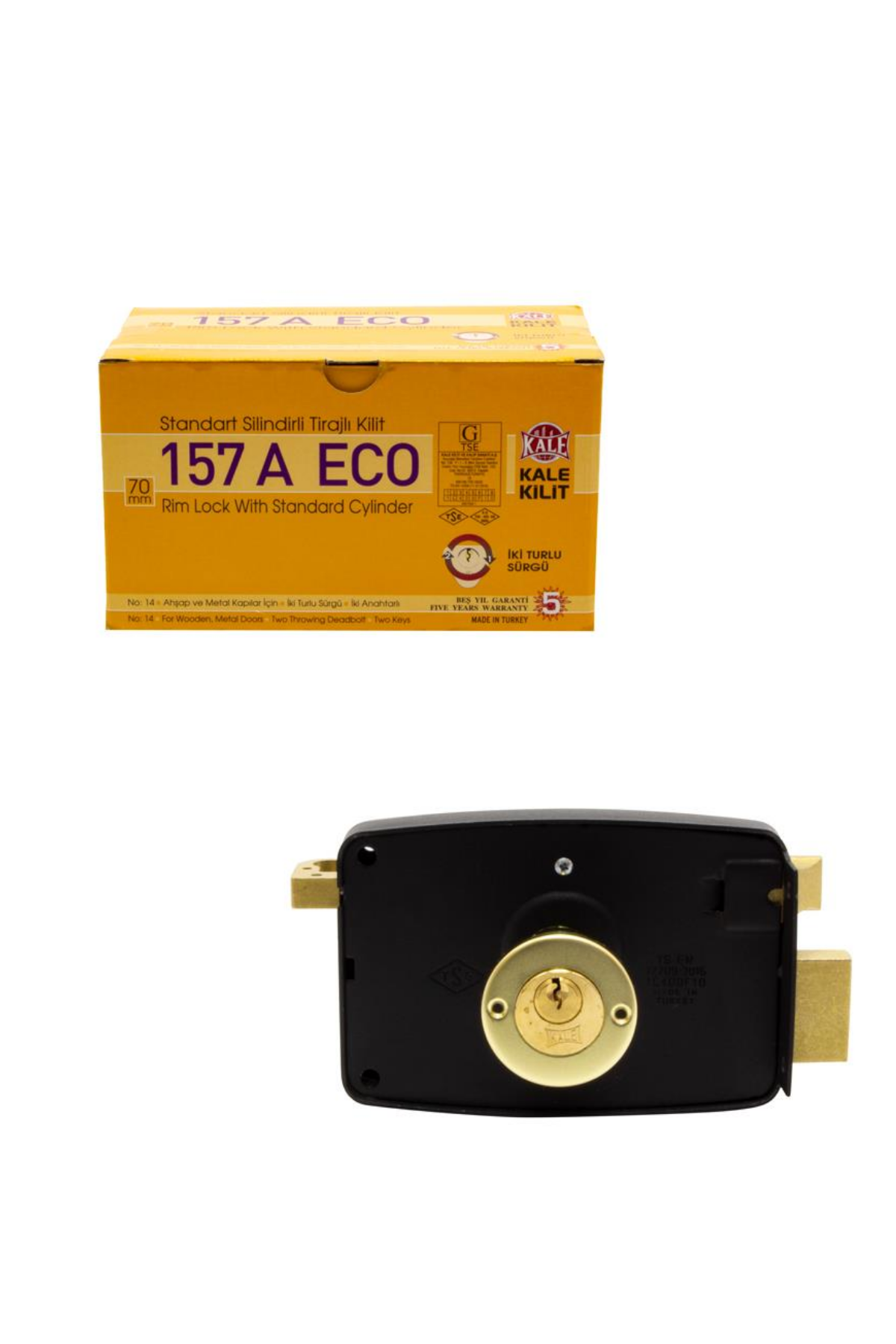 KALE 157A ECO DEMİR KAPI KİLİDİ SİLİNDİRLİ TRAJLI