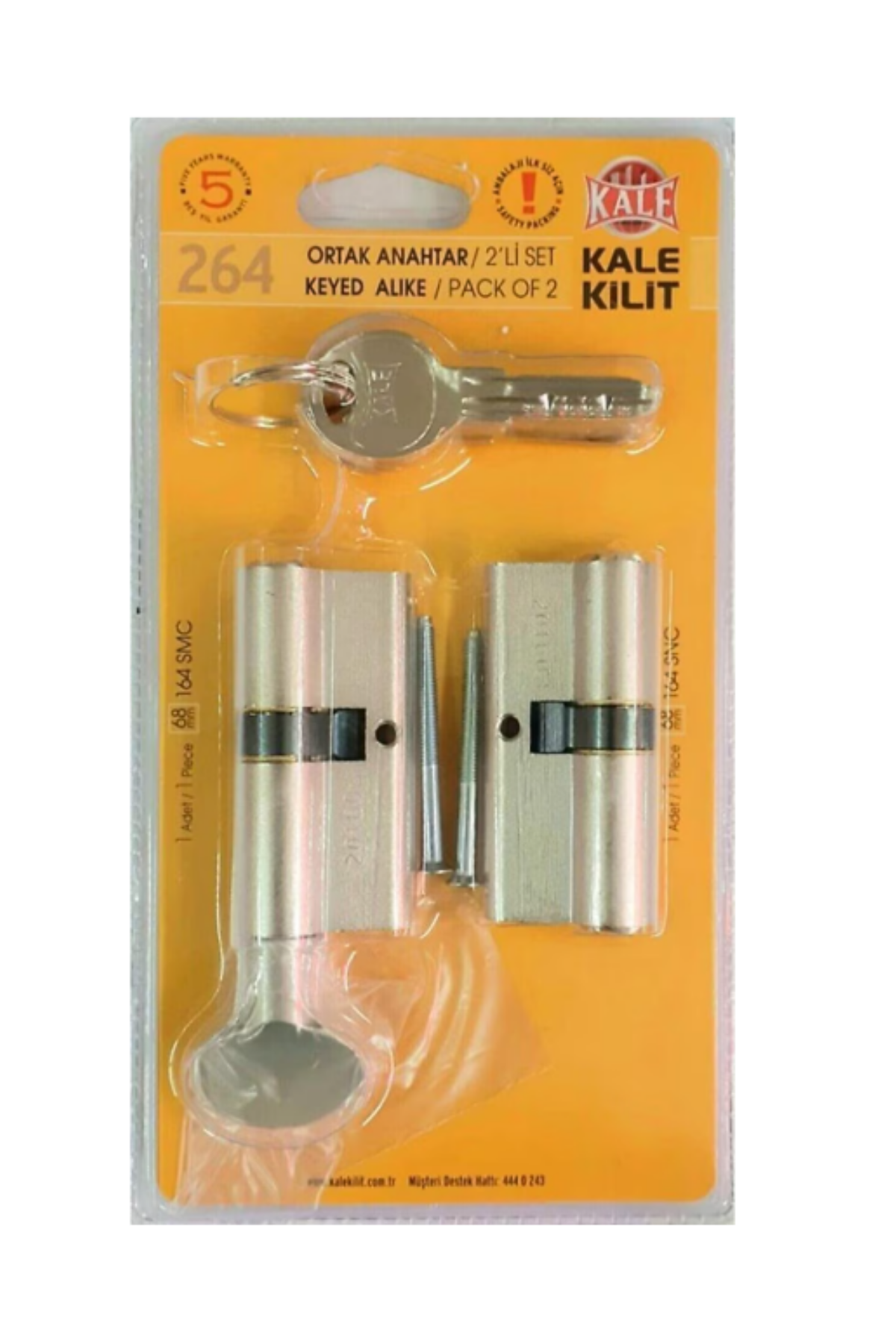 KALE ORTAK ANAHTAR 2 Lİ SET