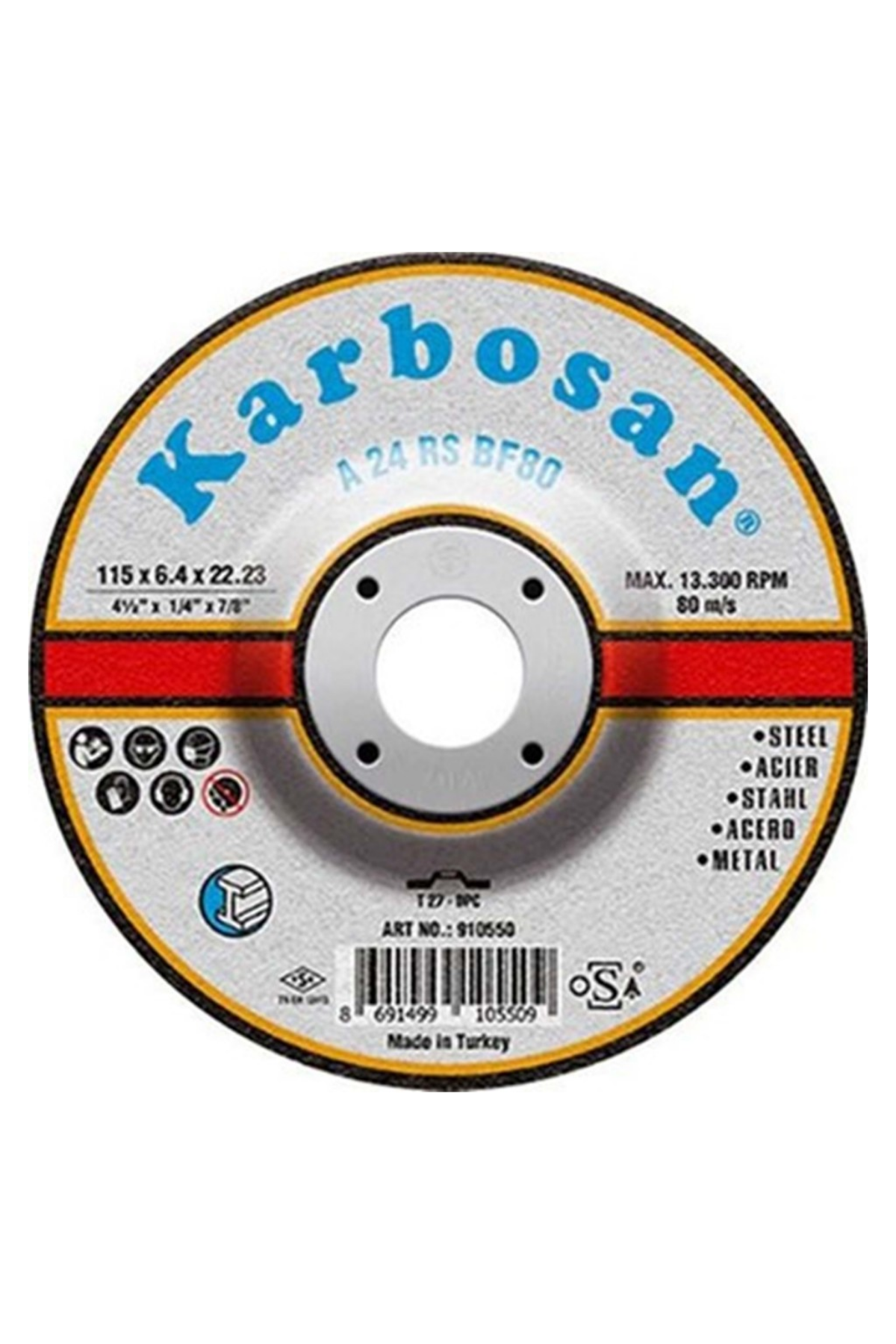 KARBOSAN FLEX TAŞLAMA TAŞI (115X6.4X22.23)