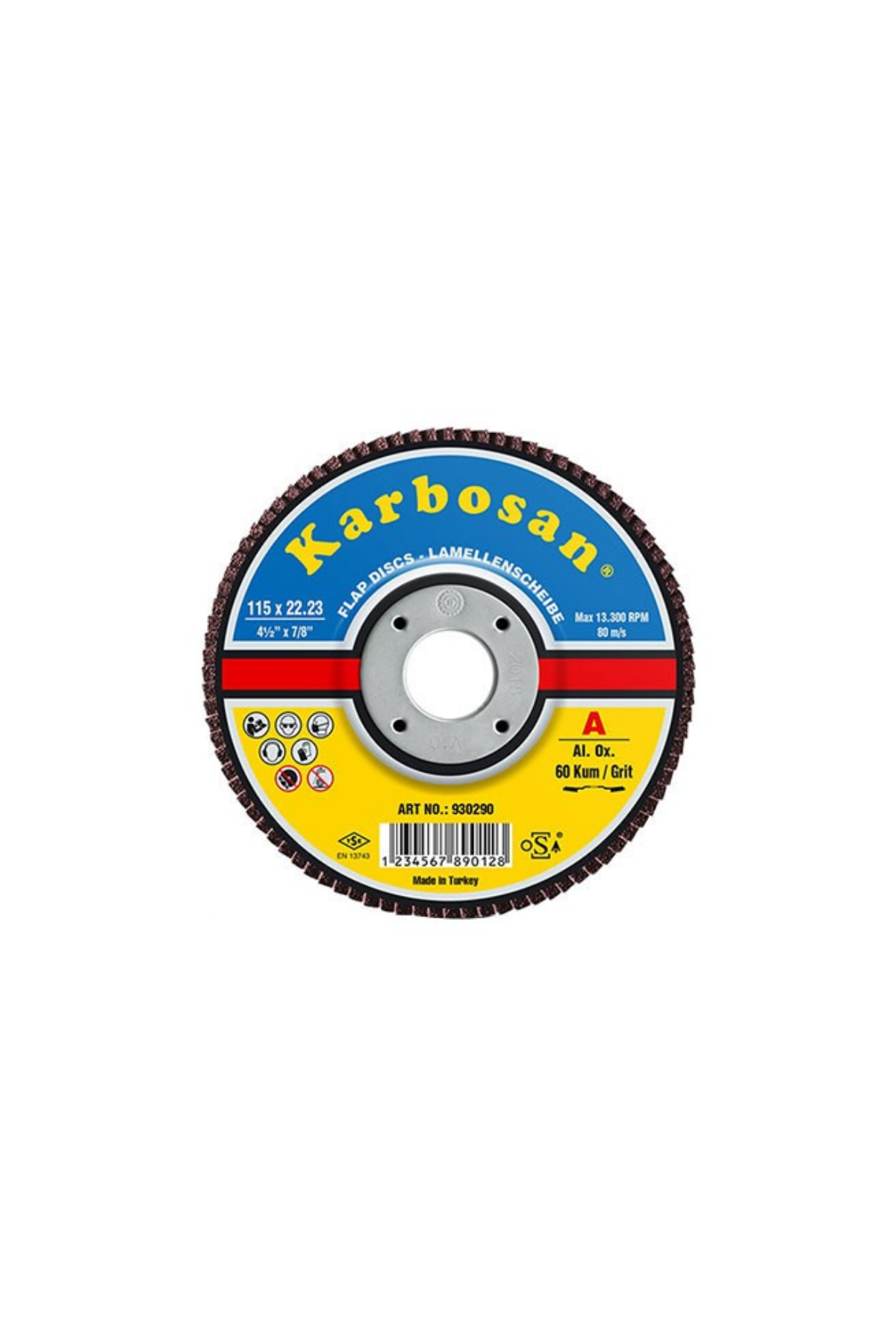 KARBOSAN INOX FLAP DİSK (115X22) 60 KUM