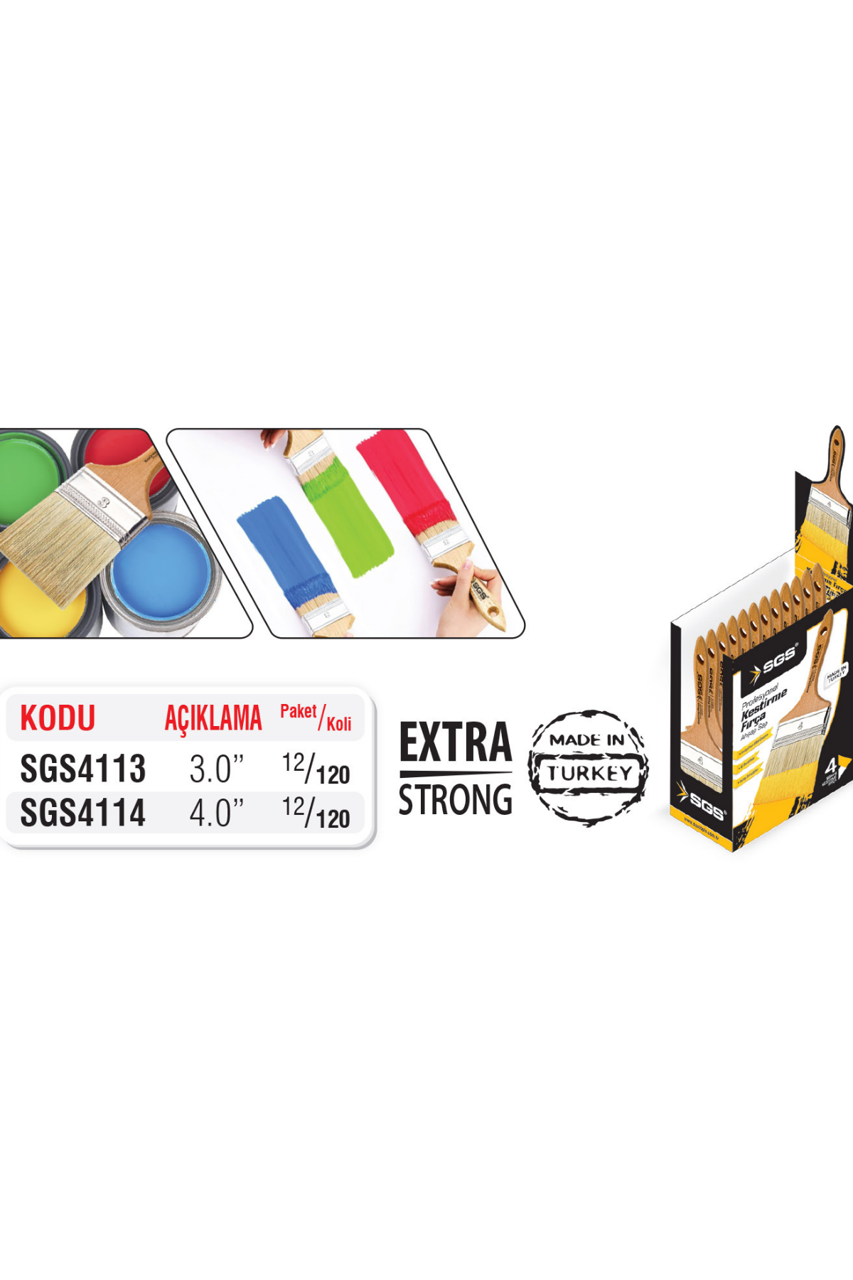 KESTİRME FIRÇA PROFESYONEL 3.0 (AHŞAP SAPLI)