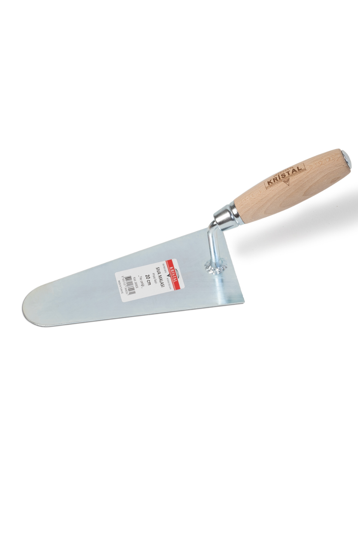 KRİSTAL AHŞAP SAPLI YAY CELİĞİ SIVA MALASI (20 CM)