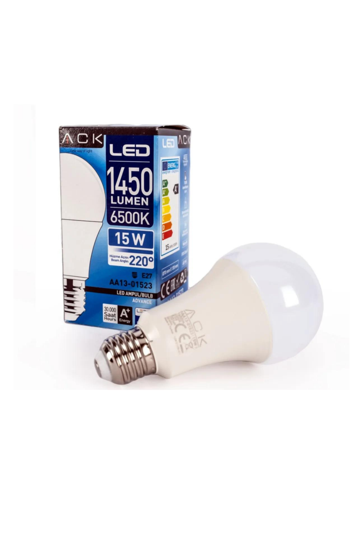 LED AMPUL 15W 6500K E27 A70
