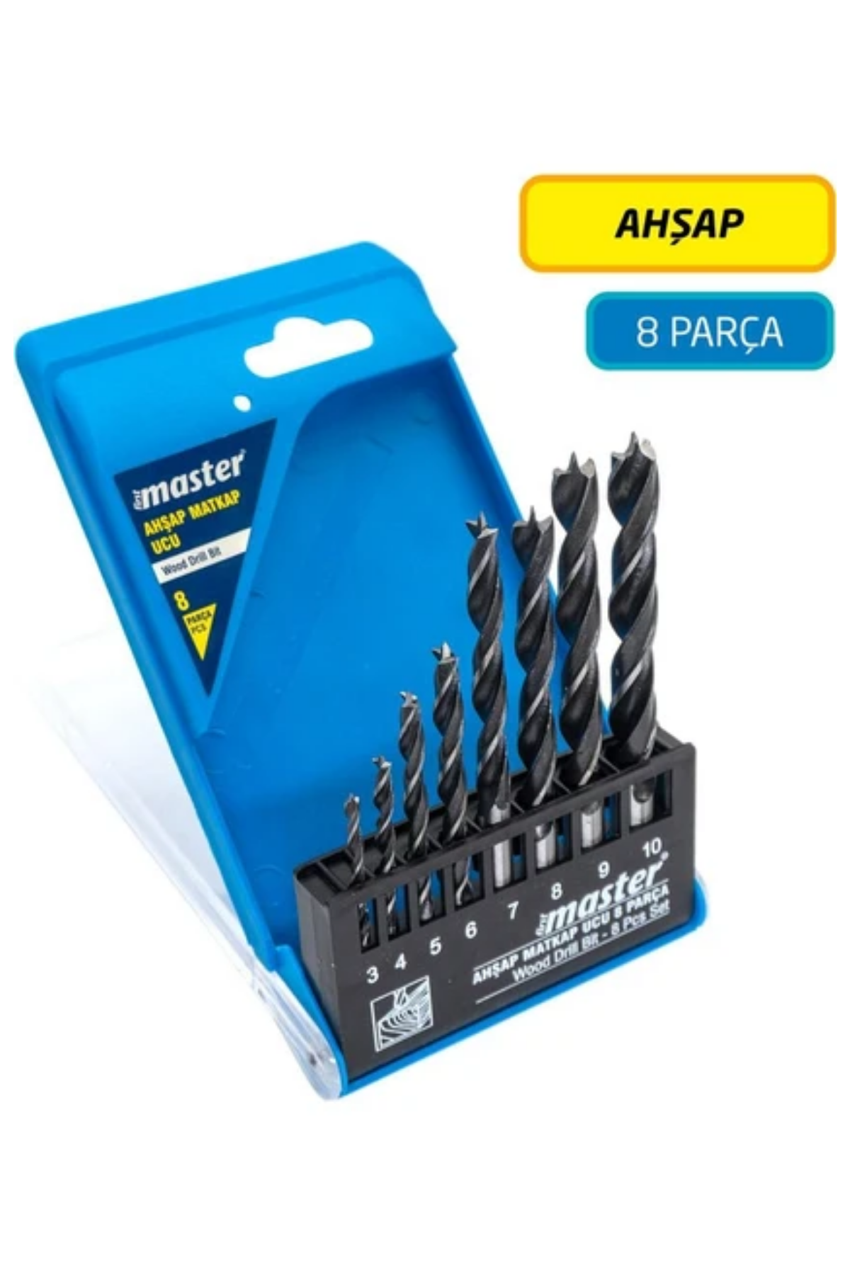 MASTER AHŞAP MATKAP UCU 8 PARÇA SET