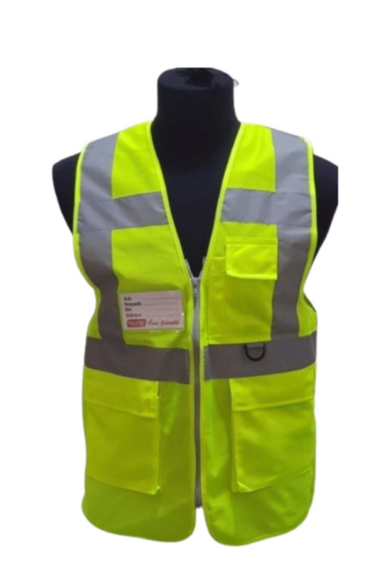 MÜHENDİS TİPİ İKAZ YELEĞİ YEŞİL  (XXL)
