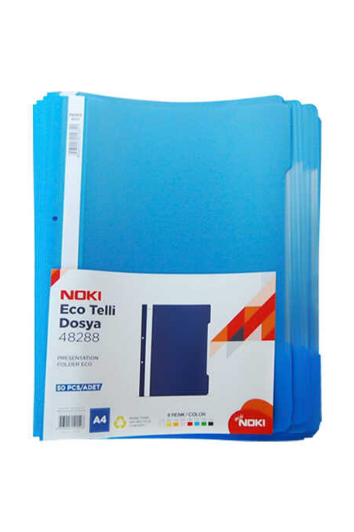 NOKİ TELLİ DOSYA ECO MAVİ PK 50