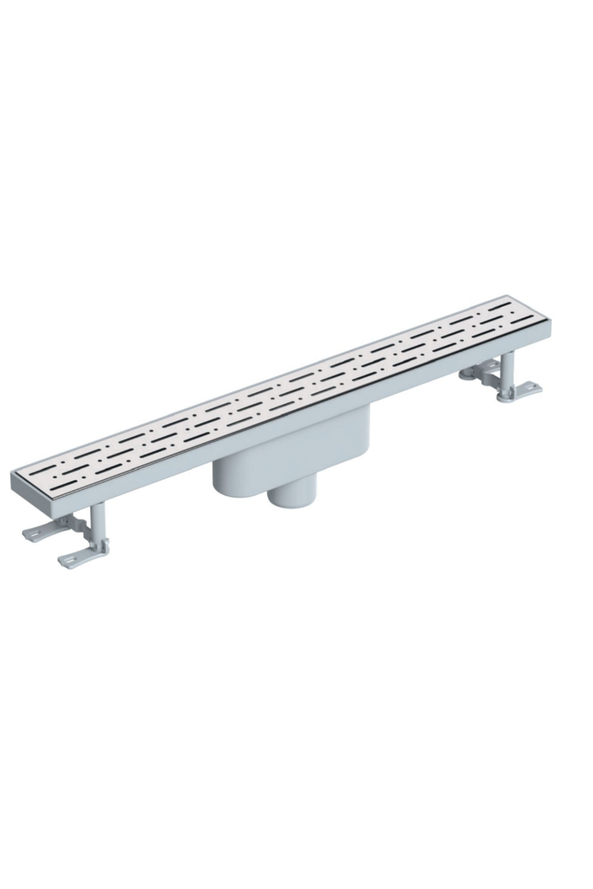 PLS 40 CM ALTTAN ÇIKIŞLI KOMPLE KROM DUŞ KANALI Q 50