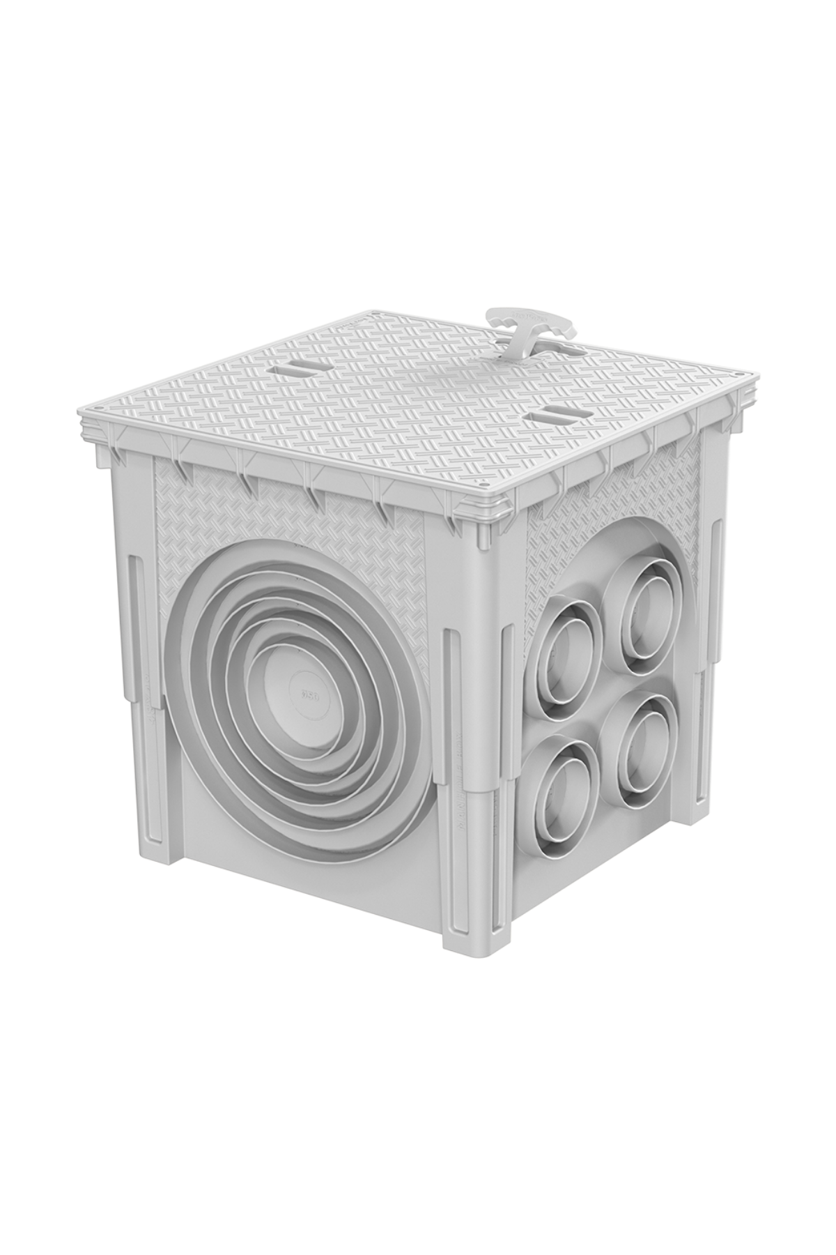 PLS 48X48 KIRILMAZ RÖGAR KUTUSU + KULPLU DÜZ KAPAK