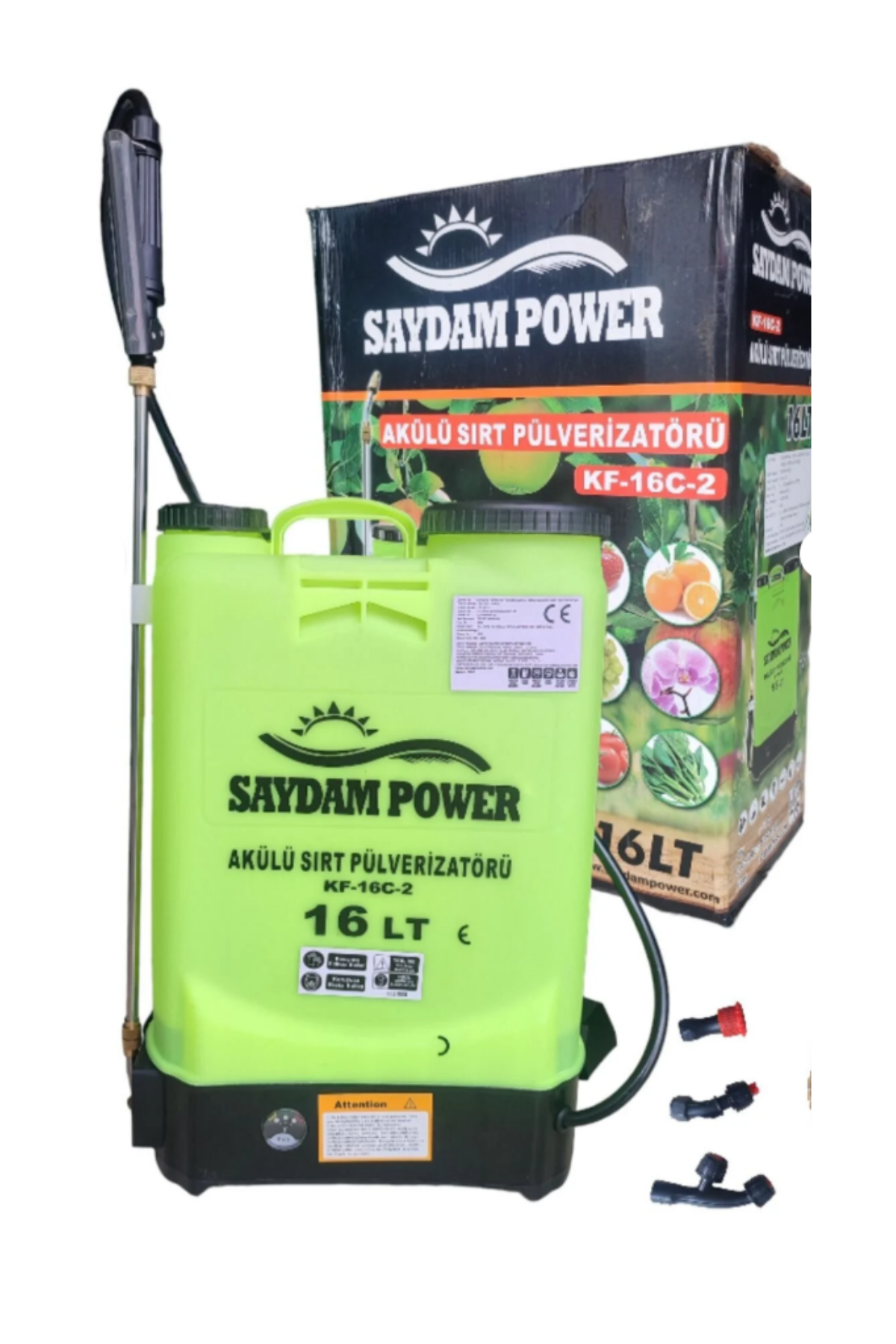 POWER SAYDAM AKÜLÜ İLAÇ POMPASI & PÜLVERİZATÖR (16 LİTRE)