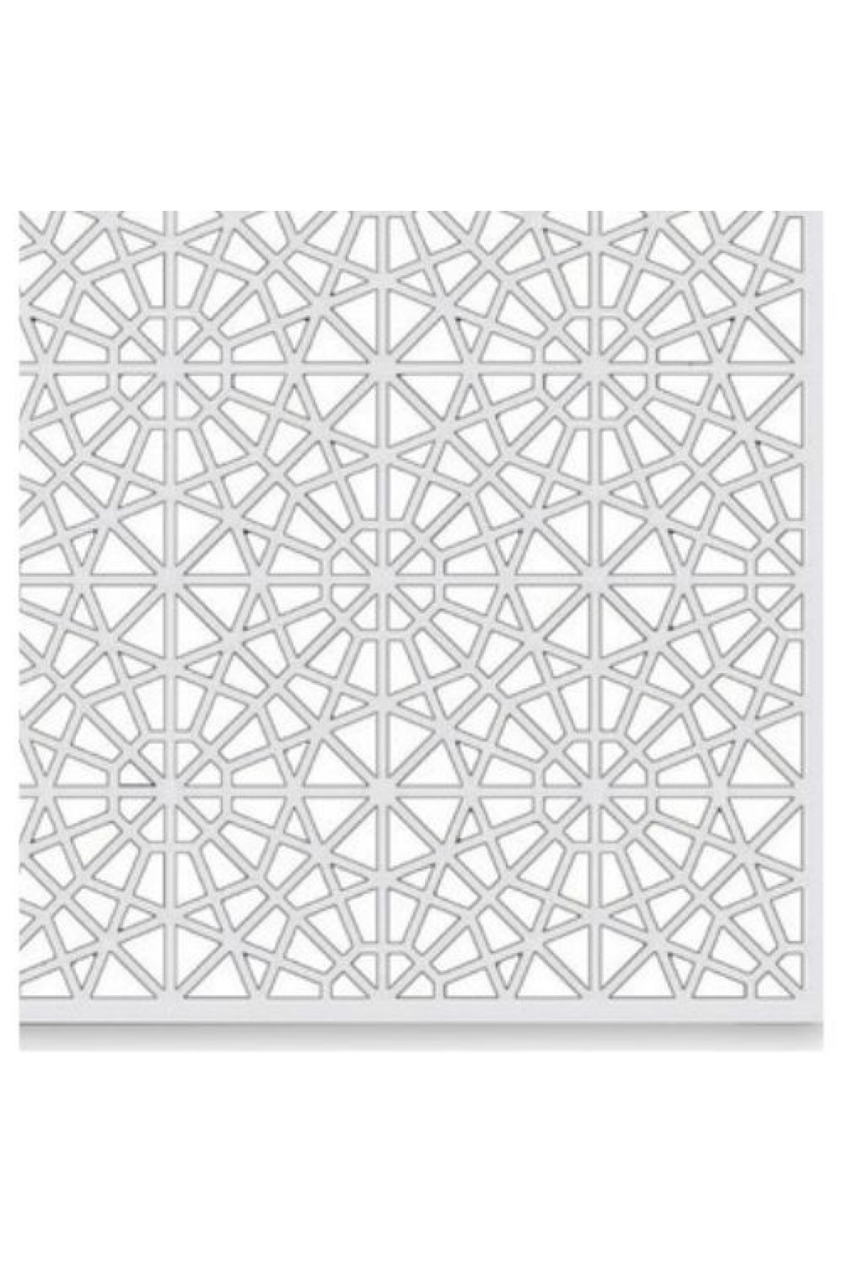 PVC IŞIKLI 60X60 (0.36 M2) DEKORATİF SELÇUKLU DESEN BEYAZ PANEL