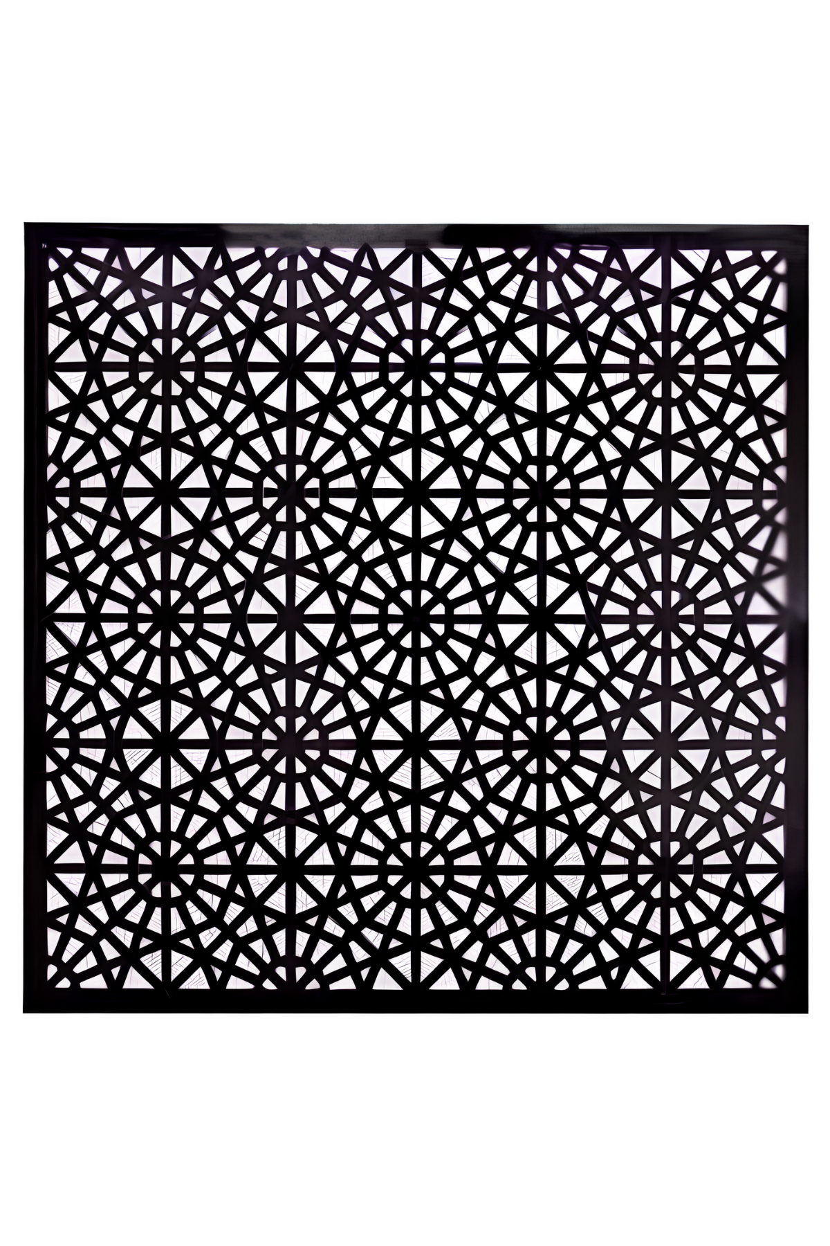 PVC IŞIKLI 60X60 (0.36 M2) DEKORATİF SELÇUKLU DESEN SİYAH PANEL