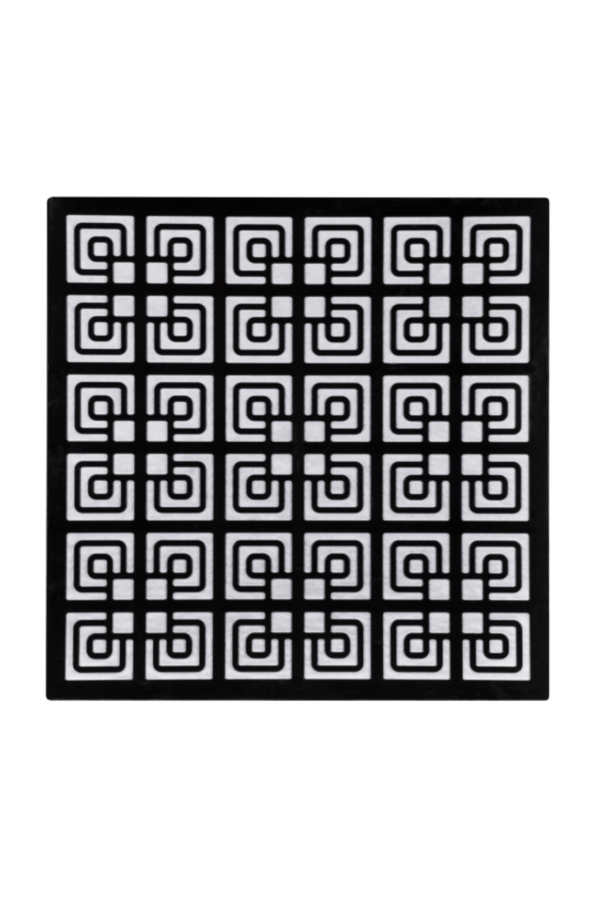 PVC IŞIKLI 60X60 (0.36 M2) DEKORATİF YONCA DESEN SİYAH PANEL