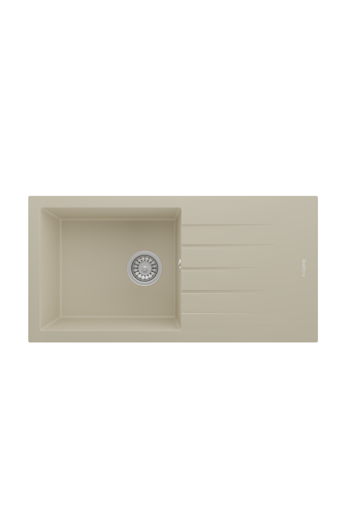 REALSTONE KREM P12 EFES 100 1000X500 DAMLALIKLI GRANİT EVİYE