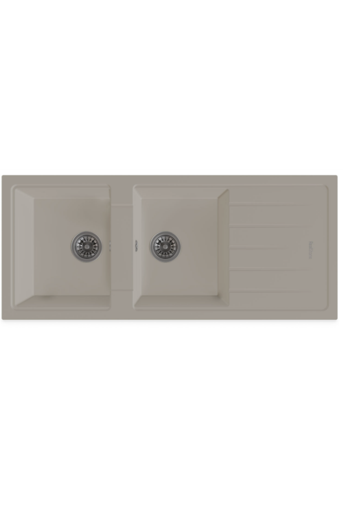 REALSTONE P21 ESİLA ÇİFT GÖZ 1160X500 DAMLALIKLI GRANİT EVİYE