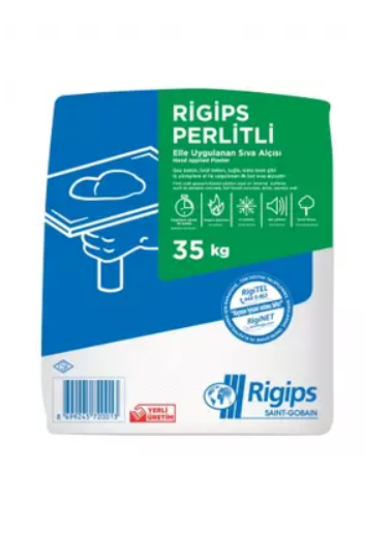 RİGİPS 35 PP SIVA ALÇI (PERLİTLİ)